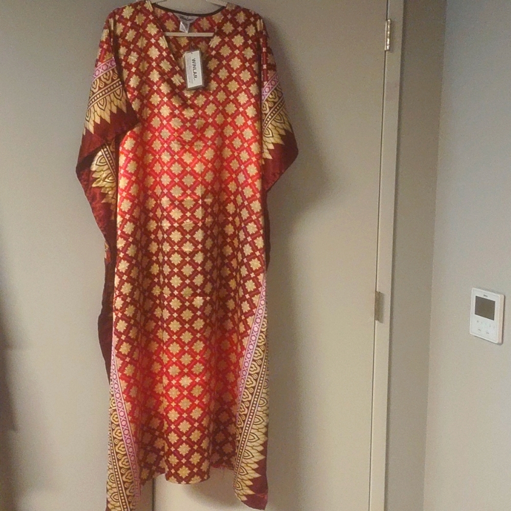Kaftan maxi dress for women by WINLAR. NWT. One size fits all.